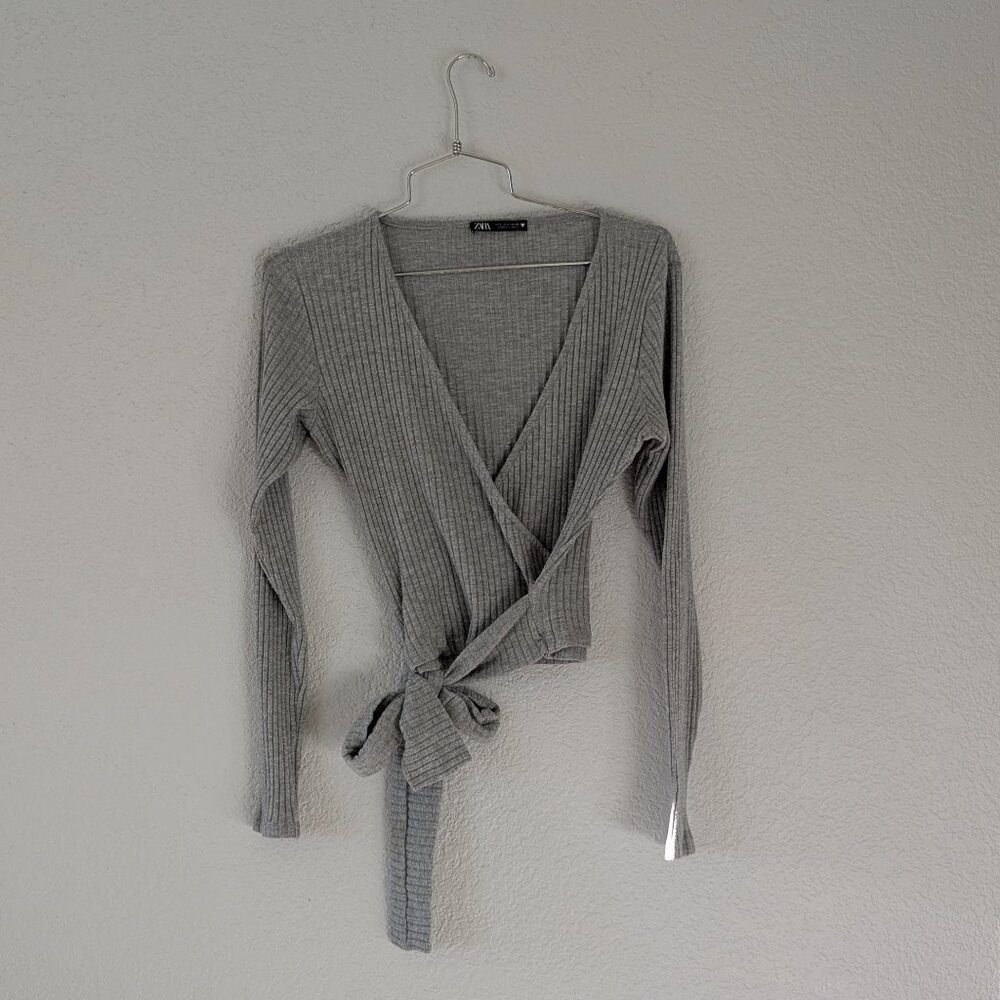 Zara Women's Grey Crop-top